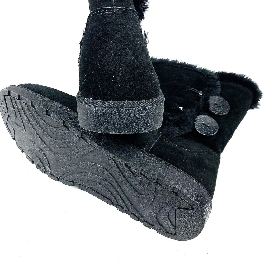 Avenue Cloudwalker Zoey Womens  Black Suede Pull On Boot Size 9W